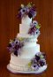 Elegantly Iced Custam cakes Wedding cake