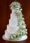 Elegantly Iced Custam cakes Wedding cake