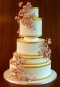 Elegantly Iced Custam cakes Wedding cake