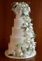 Elegantly Iced Custam cakes Wedding cake