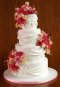 Elegantly Iced Custam cakes Wedding cake