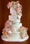 Elegantly Iced Custam cakes Wedding cake