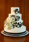 Elegantly Iced Custam cakes Wedding cake