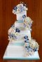 Elegantly Iced Custam cakes Wedding cake