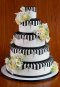 Elegantly Iced Custam cakes Wedding cake