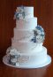 Elegantly Iced Custam cakes Wedding cake