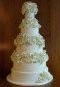 Elegantly Iced Custam cakes Wedding cake